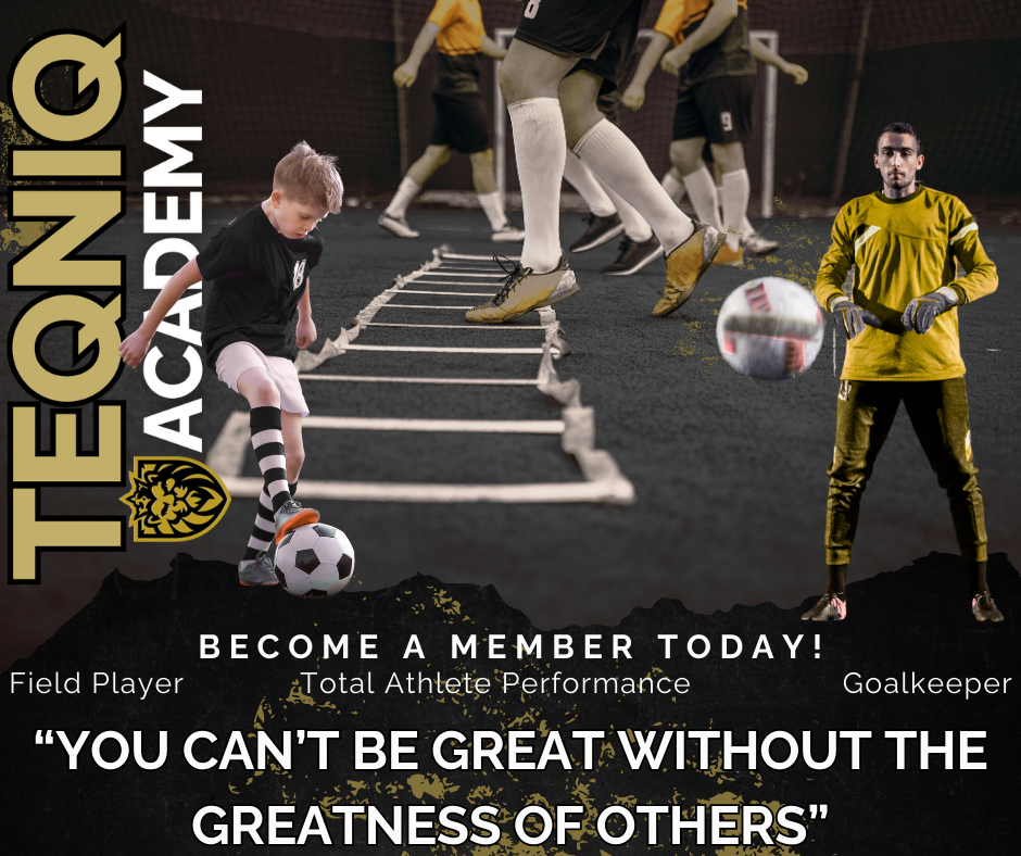 Teqniq Academy athlete training on the field