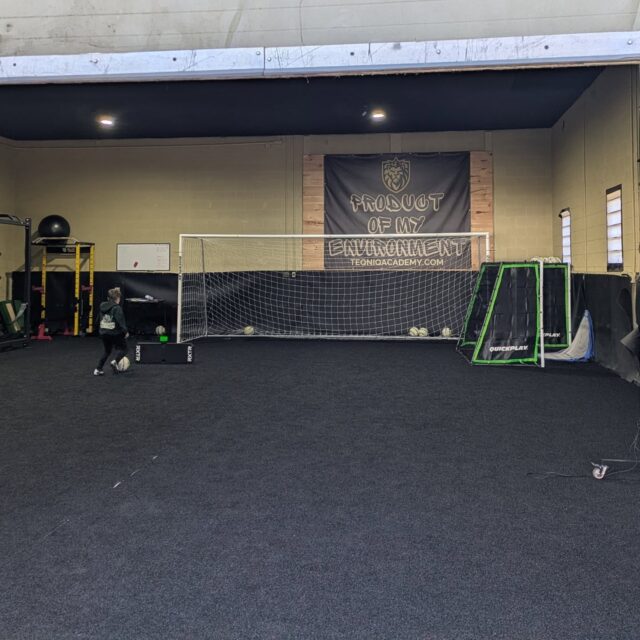 Beautiful afternoon to have the door open and get some 1-on-1 work in!