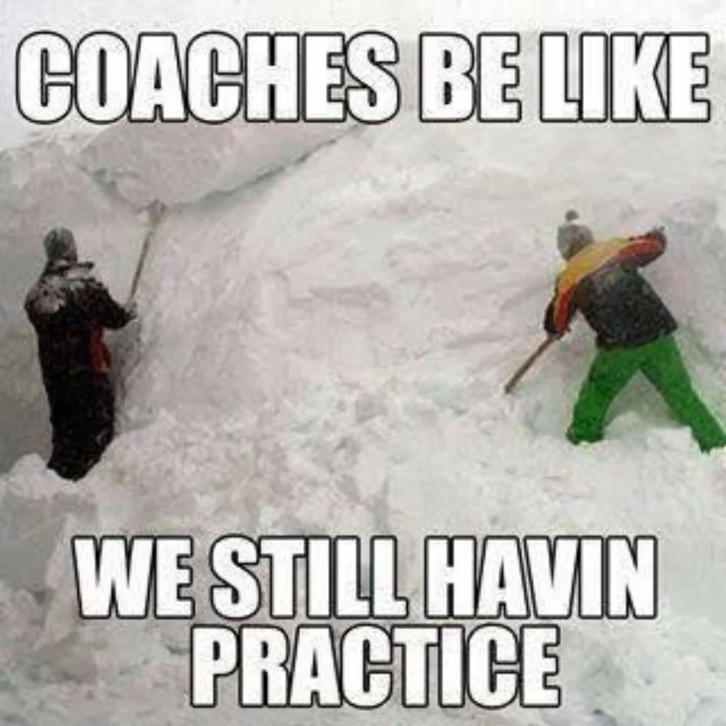 Before you even ask.  You wanna train, we will train! ❄️⚽💪

If you can't make your class(es) this week make sure to reach out ahead of time!