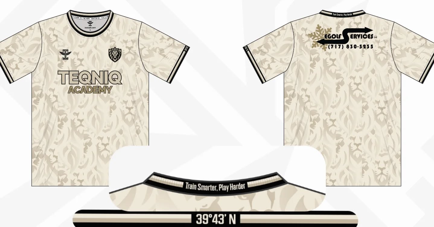 We're excited to show off our 2026 Member Kit designed by @icarusfootball  We collectively put a lot of detail into this kit and are thrilled with the way it turned out! 

Looking closely at the sleeve cuffs you'll see 39°43'N which is the established latitude line of the Mason Dixon Line.  Having our facility just minutes north of the line, we felt it was important to showcase this on our kit as we continue to grow and train athletes all around the region.

On the back collar, you'll find our slogan and lifestyle/supplement brand "Train Smarter, Play Harder"

We're also thrilled to have our sponsor Egolf Services, LLC represented on this kit and their continued support of our mission to educate and grow the game.