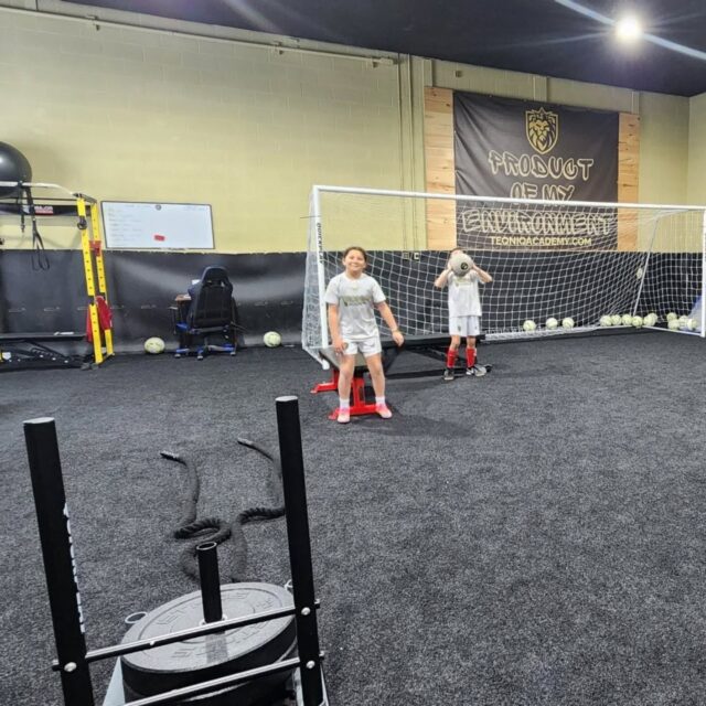 Elementary Fitness Class this evening had our athletes working the circuit!