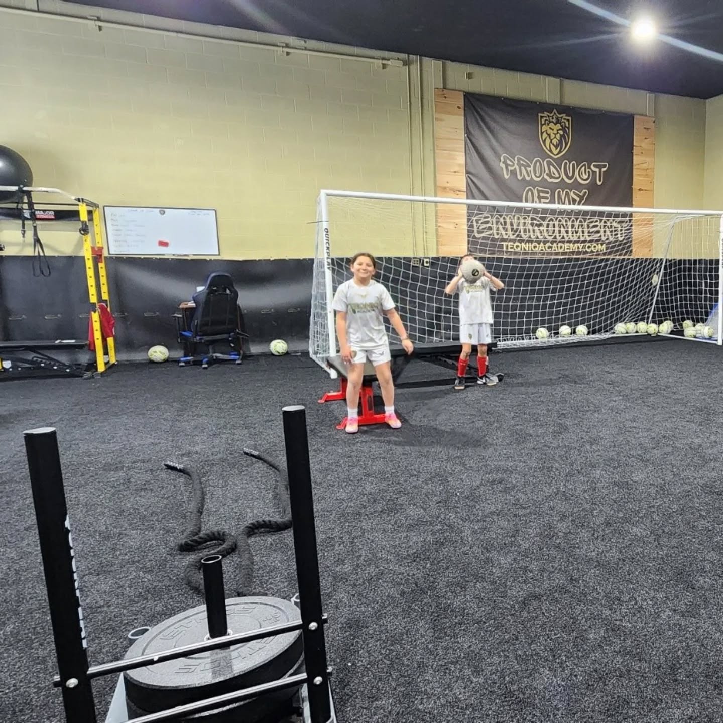 Elementary Fitness Class this evening had our athletes working the circuit!