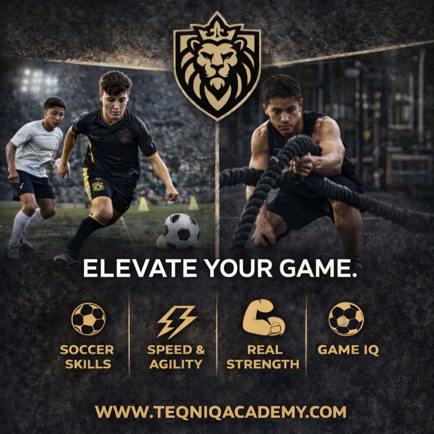 LEVEL UP WITH Teqniq Academy
You don’t need more “practice.”
You need development.

Speed. Strength. Skill. Confidence.
That’s what separates average athletes from impact players.

This Isn’t Rec League Training.
This is:

⚡ Explosive speed & agility work

🏋️ Strength built the right way

🧠 Game IQ + movement mechanics

🔥 Competitive, high-standard environment

If you’re serious about making varsity… earning more minutes… or dominating your position — this is where it happens.

Who It’s For
✔ Multi-sport competitors
✔ Athletes tired of staying the same
✔ Players who want to dominate

If you just want to “show up,” this isn’t for you.
If you want to improve every month, welcome home.

Monthly Membership Includes:
Structured performance programming

Professional coaching & accountability

Measurable progress tracking

A culture that pushes you to level up

No random workouts.
No wasted reps.
No excuses.

Spots are limited to keep standards high.

📲 DM to claim your membership or sign up now.
