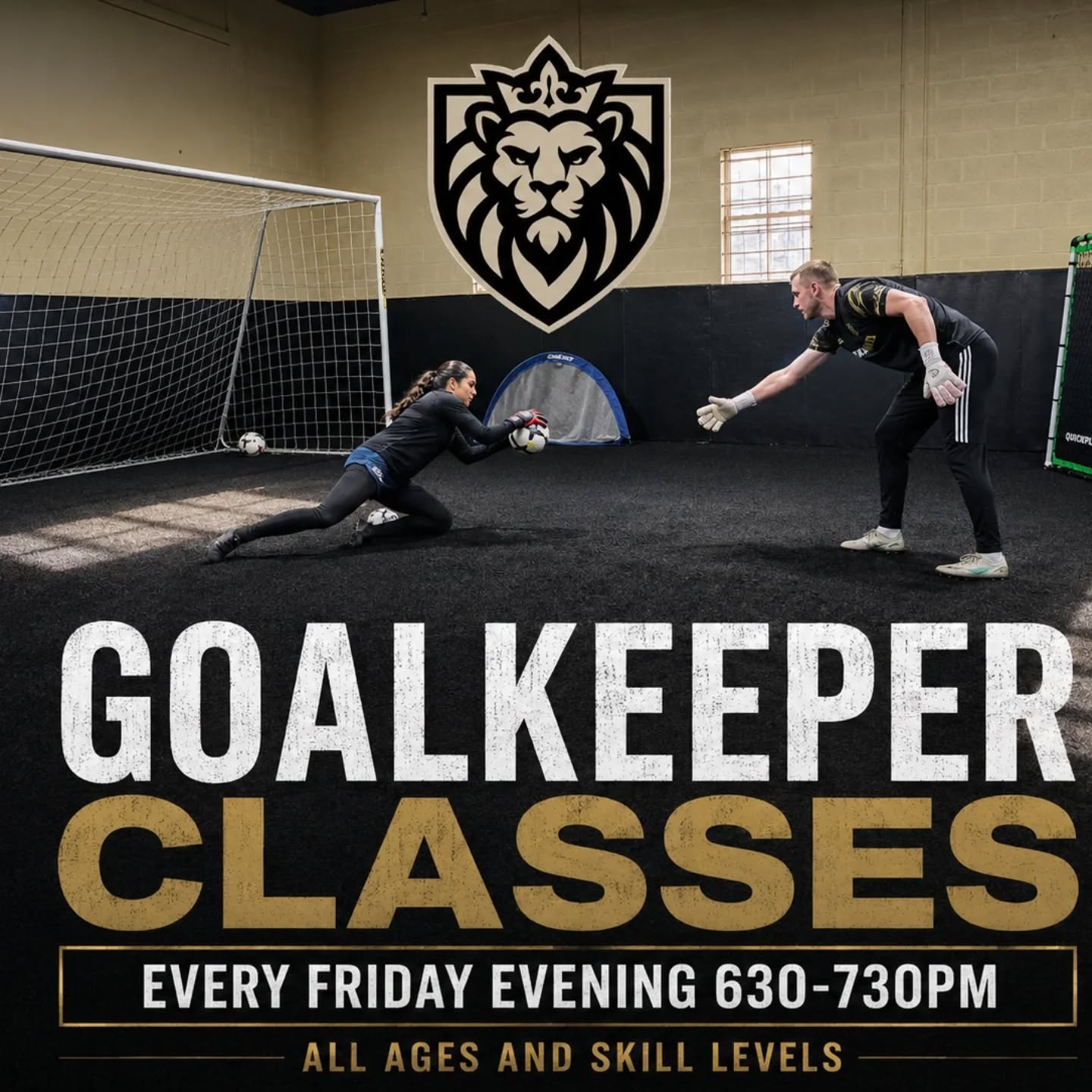 We are excited to now offer Goalkeeper specific classes, every Friday from 630-730pm.

Our coach Christian Blazes will guide these GKs and help them grow in every aspect of the position regardless of their experience/current ability.

Send us a message for more information or with any questions!