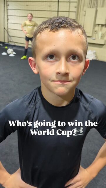Hey boys, who's going to win the World Cup?
