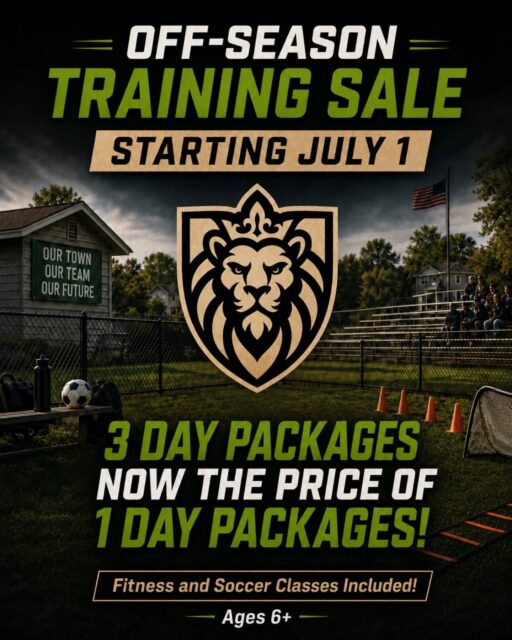 We love highlighting the technical work that can be done at home but provide the tools and coaching to help you ensure it's done correctly. Data has proven time and again that the work put in outside of team training is what truly matters for the athletes that want to find themselves playing at a higher level someday, or even just finding more success within their current program.
That's why we have decided to take our prices and slash them in half for this off-season. We want everyone having an opportunity to be ready to dominate when they return to the field this fall!
Beginning July 1st our 3 day/week packages drop to the price of our 1 day/week package. Our 1 and 2 day packages are cut in half!
Don't show up to this coming soccer season behind, show up prepared and knowing you're on top of your game!
Current members don't worry, these price cuts apply to you too!
If you have any questions, please reach out!